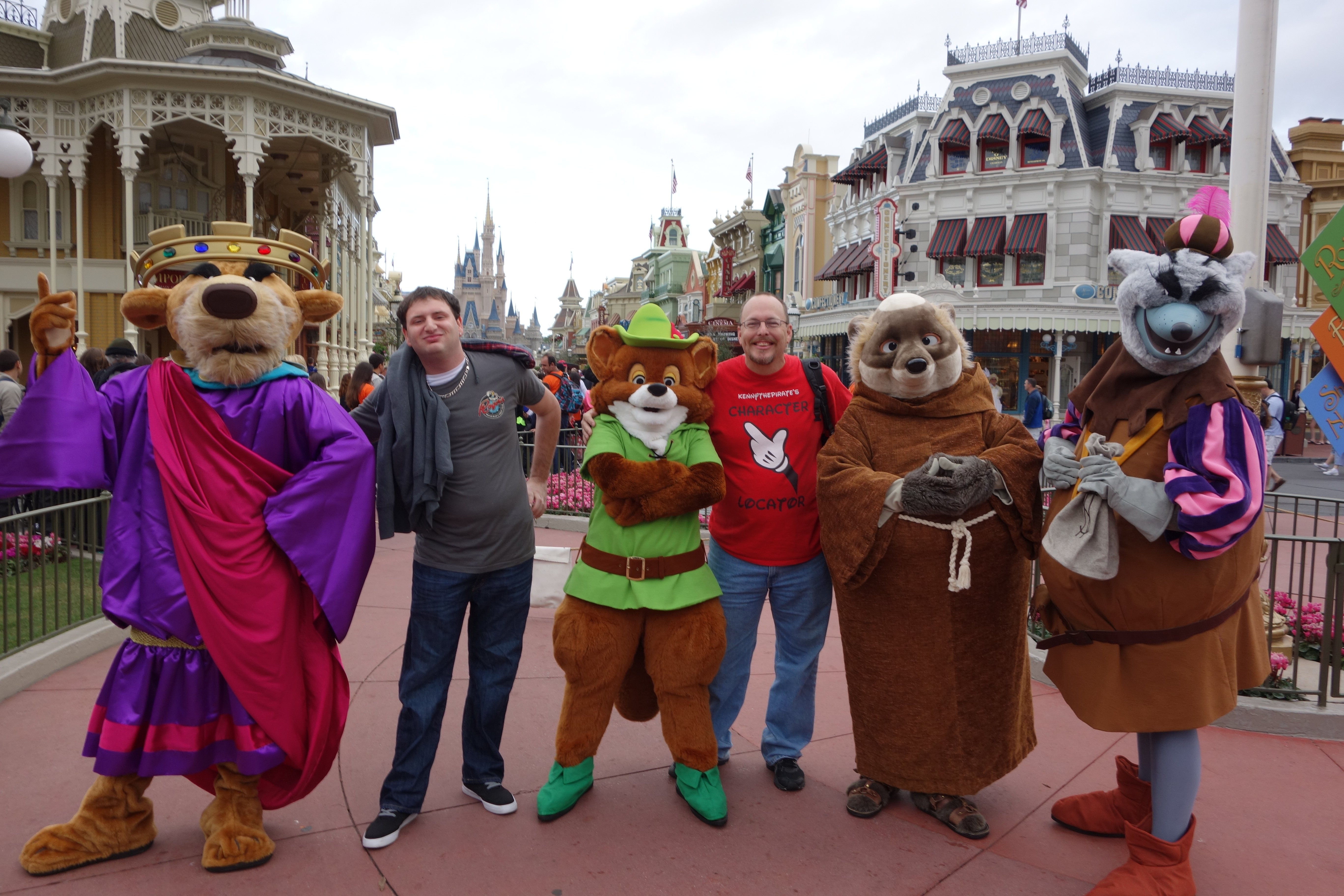 My buddy Josh was off in the morning, so he met some characters with me.