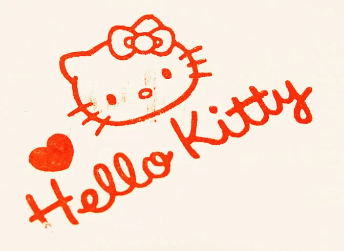 Hello Kitty autograph