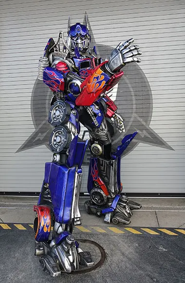 Optimus Prime character meet and greet at Universal Orlando