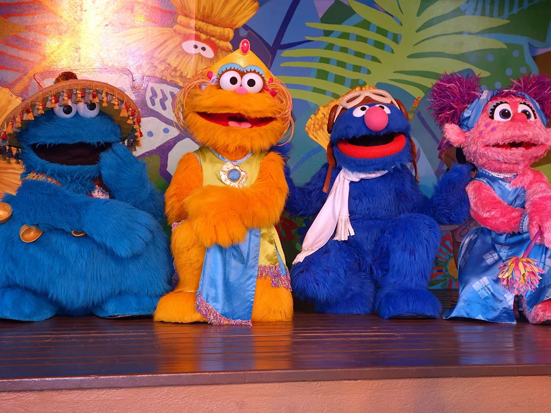 Busch Gardens Tampa Sesame Street Characters  Cookie Monster Zoe Grover Abby Cadabby (1)