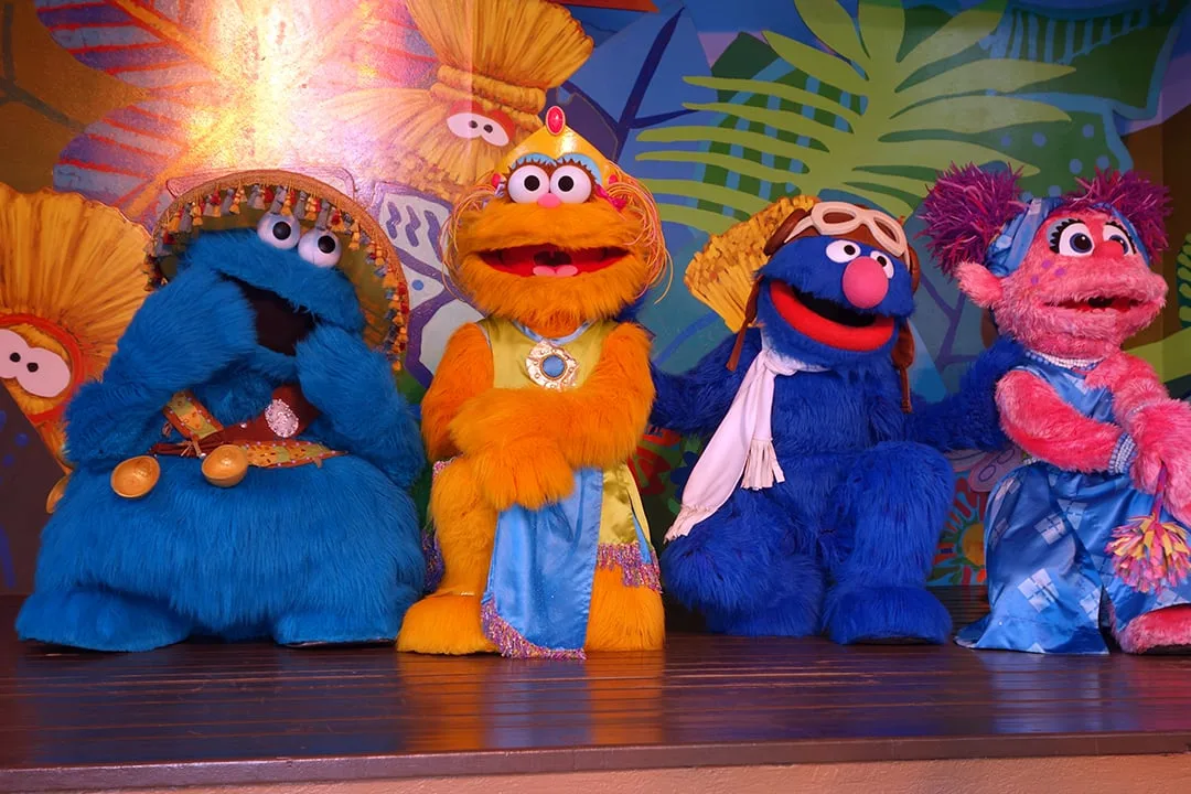 Busch Gardens Tampa Sesame Street Characters  Cookie Monster Zoe Grover Abby Cadabby (2)