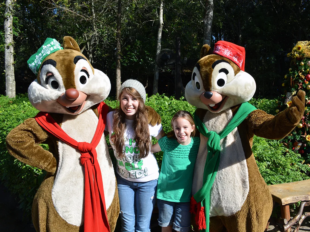 Walt Disney World, Animal Kingdom, Christmas 2013, Camp Minnie Mickey, Chip n Dale