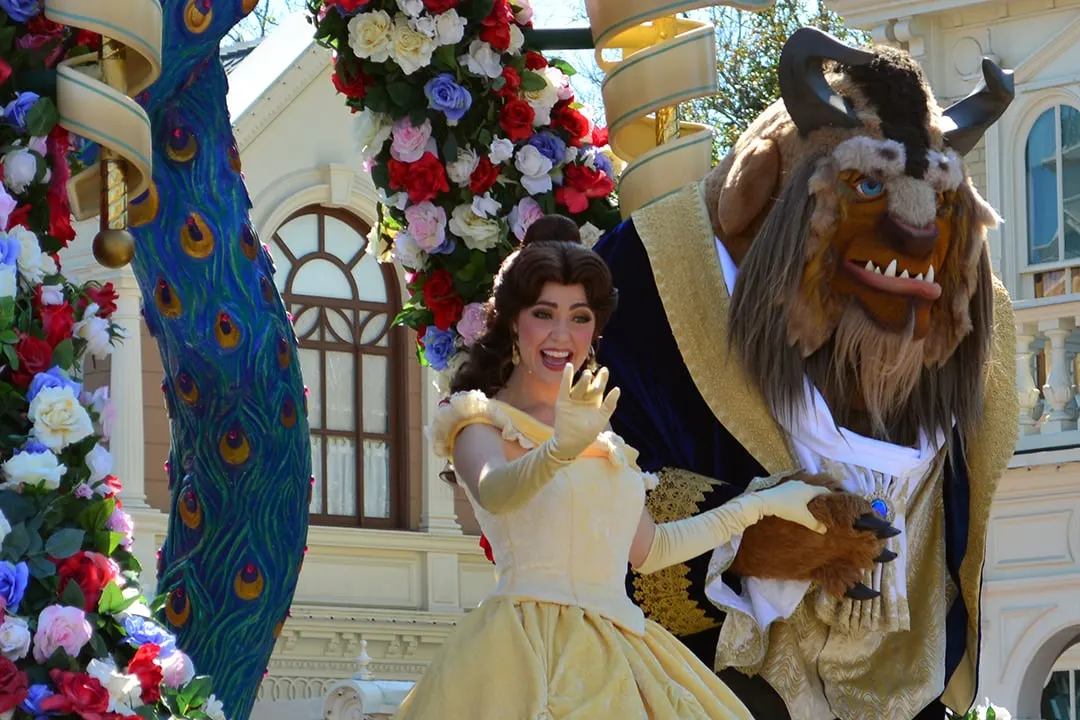 Walt Disney World, Magic Kingdom, Festival of Fantasy Parade, Belle and Beast
