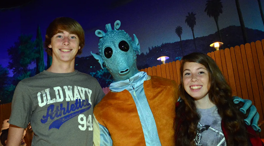 Greedo at Star Wars Galactic Dine-in Character Breakfast at Hollywood Studios