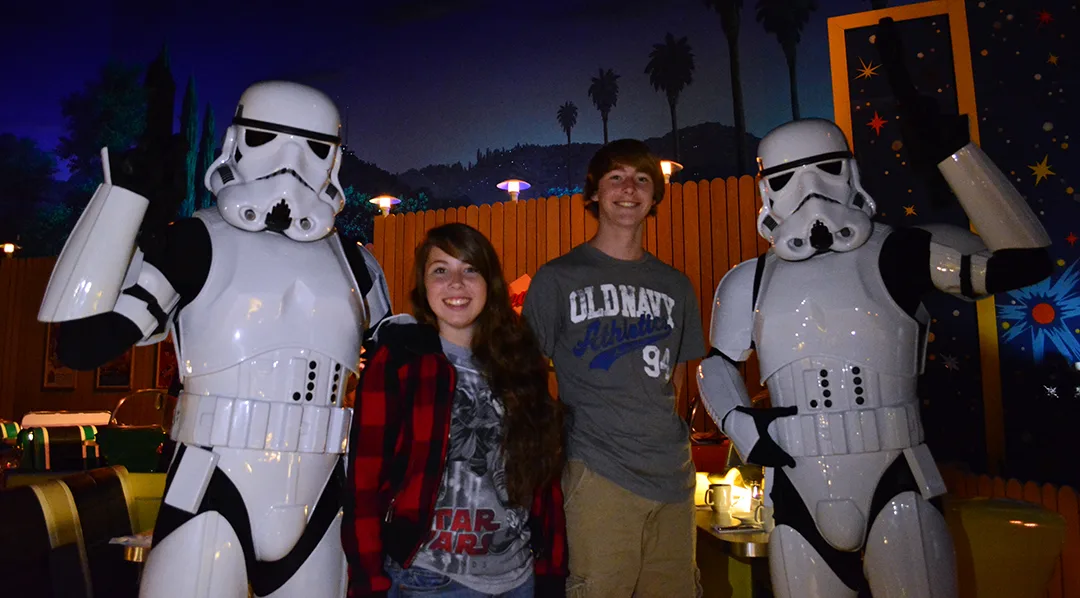 Stormtroopers at Star Wars Galactic Dine-in Character Breakfast at Hollywood Studios