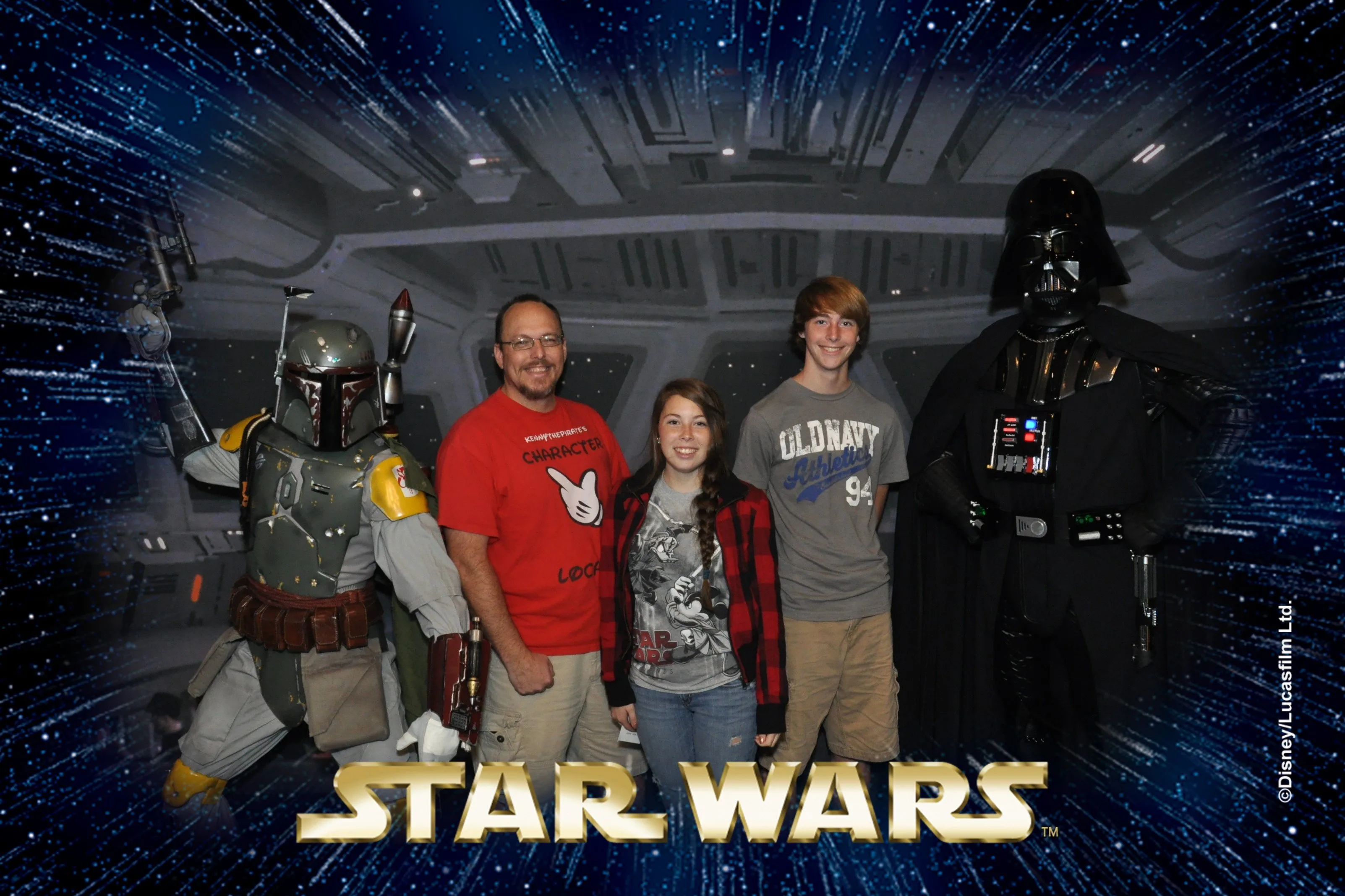 Boba Fett and Darth Vader Star Wars Weekends Photopass (1)