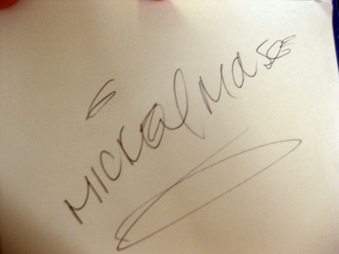 Mickey Mouse autograph