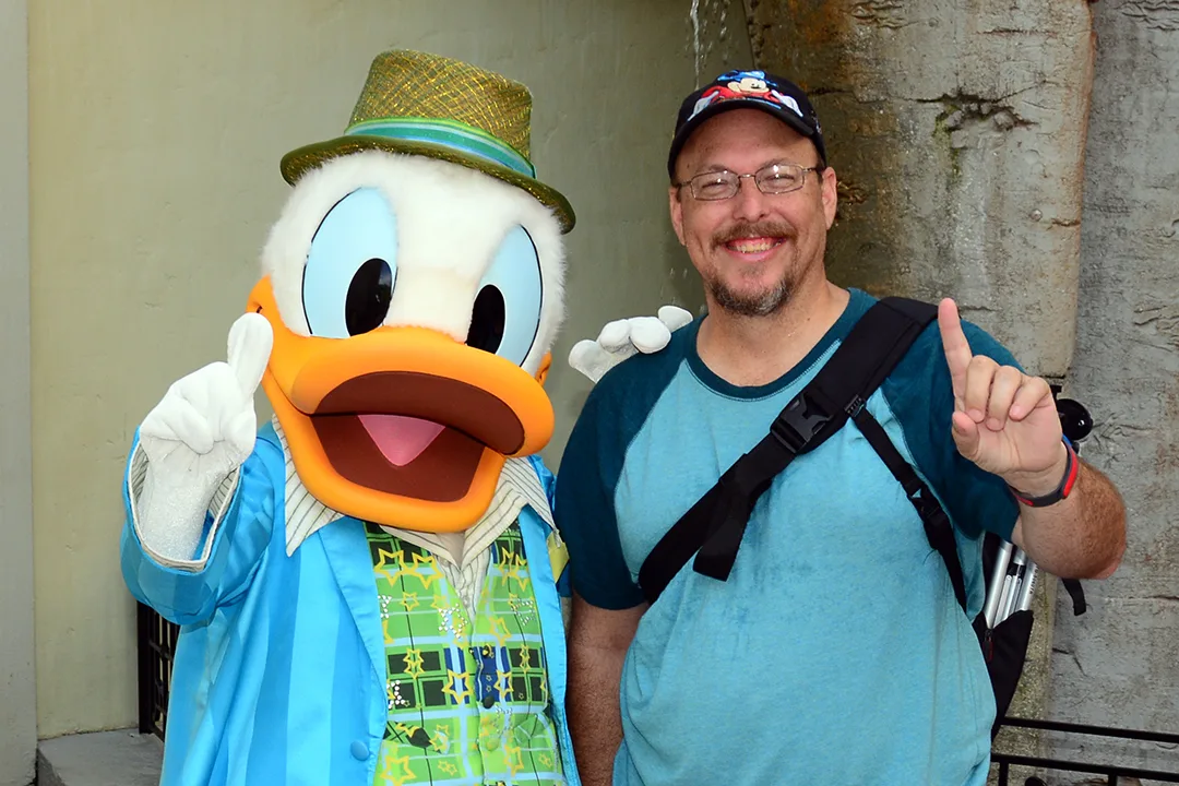 Disney's Hollywood Studios meet and greet Donald Duck