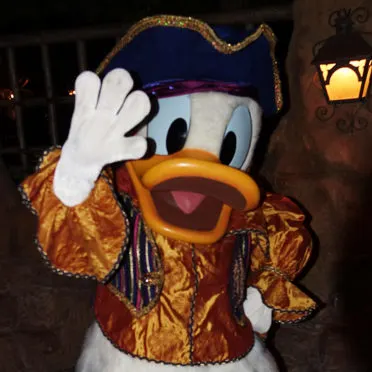 Pirate Donad Duck at Disneyland Mickey's Halloween Party 2015