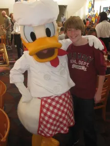 Donald at Chef Mickey's