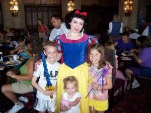 Snow White at Cinderella's Royal Table in Magic Kingdom