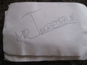 Mr Incredible Autograph