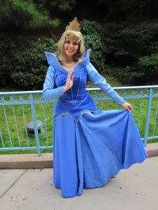 Disneyland Paris, Characters, Aurora, Blue Dress