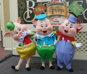 Walt Disney World, Magic Kingdom, Limited Time Magic, Long-lost Friends, Three Little Pigs, Big Bad Wolf