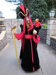 Jafar with Iago at Disneyland Paris