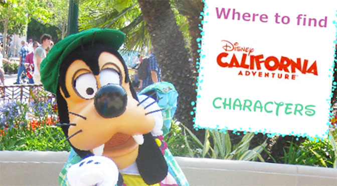 California Adventure Character Locations - KennythePirate.com