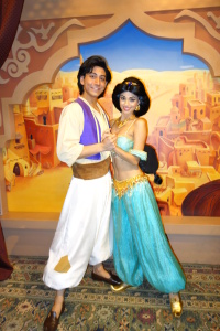 Aladdin and Jasmine in Epcot 2013