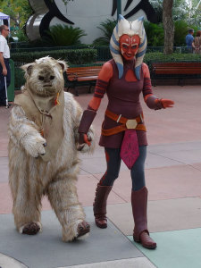 Paploo the Ewok with Ahsoka Tano