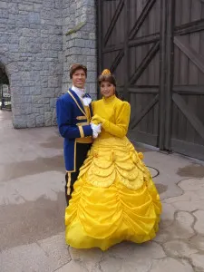 Disneyland Paris, Characters, Belle, Beast, Prince Adam