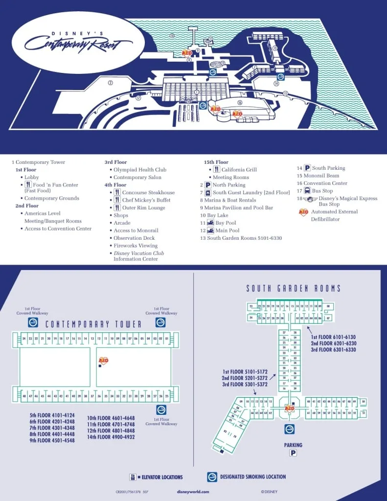 Contemporary Resort Map