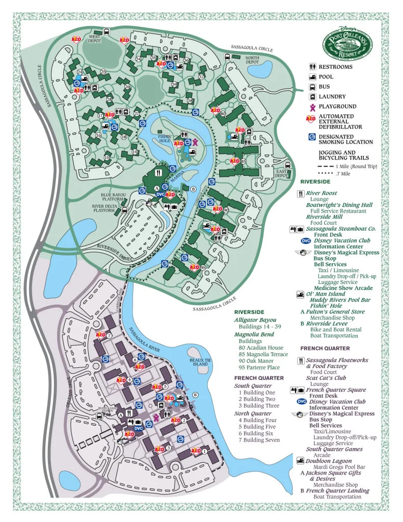 Port Orleans Map