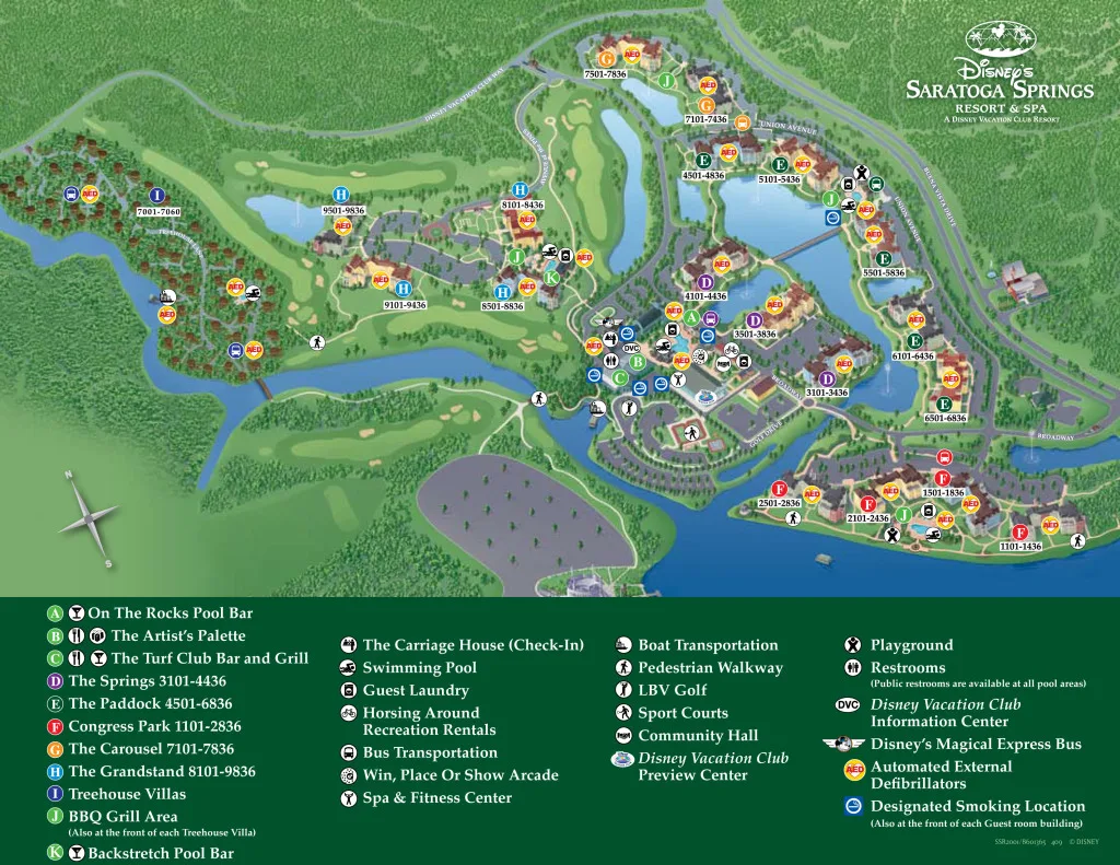 Saratoga Springs Map