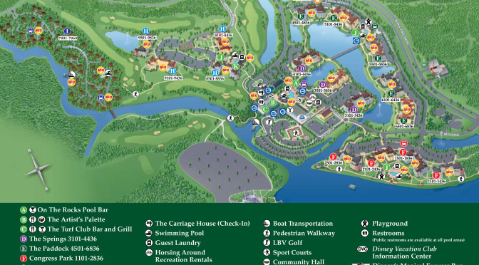 Saratoga Springs Resort Map | KennythePirate.com