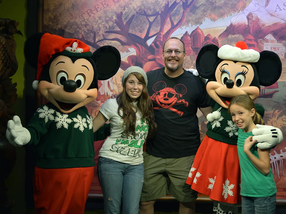 Walt Disney World, Animal Kingdom, Christmas 2013, Mickey and Minnie, Meet and Greet