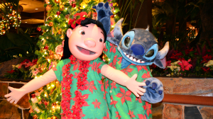 Polynesian Resort Christmas Characters, Lilo and Stitch