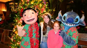 Polynesian Resort Christmas Characters, Lilo and Stitch