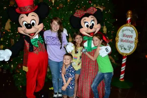 Walt Disney World Animal Kingdom Lodge Jambo House Christmas Characters Mickey and Minnie