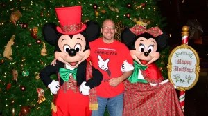 Walt Disney World Animal Kingdom Lodge Jambo House Christmas Characters Mickey and Minnie Kenny the Pirate