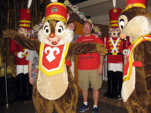 Walt Disney World, Contemporary Resort, Christmas Characters, Chip n Dale, Band Members