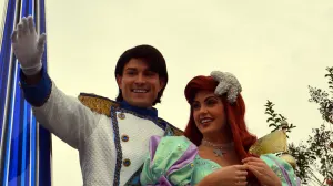 Walt Disney World, Magic Kingdom, Celebrate a Dream Come True Parade, Prince Eric, Ariel