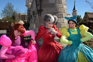 Walt Disney World, Magic Kingdom, Fantasyland, Anastasia Drizella Lady Tremaine, Cinderella Step Sisters, Meet and Greet