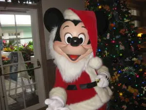 Walt Disney World, Old Key West Resort, Christmas Characters, Santa Mickey, Meet and greet