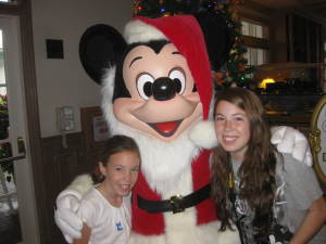 Walt Disney World, Old Key West Resort, Christmas Characters, Santa Mickey, Meet and greet