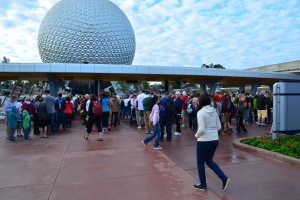 Walt Disney World, Epcot, rope drop