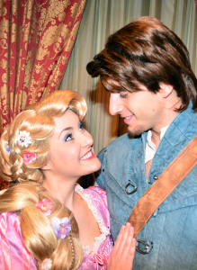 Walt Disney World, Magic Kingdom, Characters, Valentines Day, Rapunzel and Flynn Rider