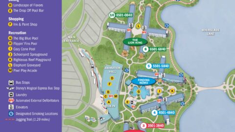 Art of Animation Resort Map - KennythePirate.com