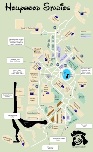 Hollywood Studios Map KennythePirate Version