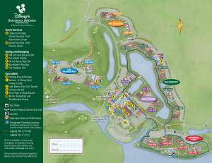 Saratoga Springs Resort Map