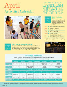 Caribbean Beach Resort Recreation Activity Guide