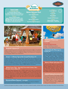 Polynesian Resort Recreation Activity Guide