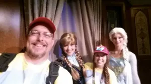 Anna and Elsa meet and greet Walt Disney World