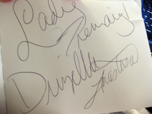 Tremaine Family autograph