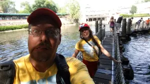 Tom Sawyer Island Barrel Bridge in Magic Kingdom