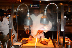 Carving Station at Jedi Mickey Star Wars Diner at Hollywood and Vine in Disney Hollywood Studios