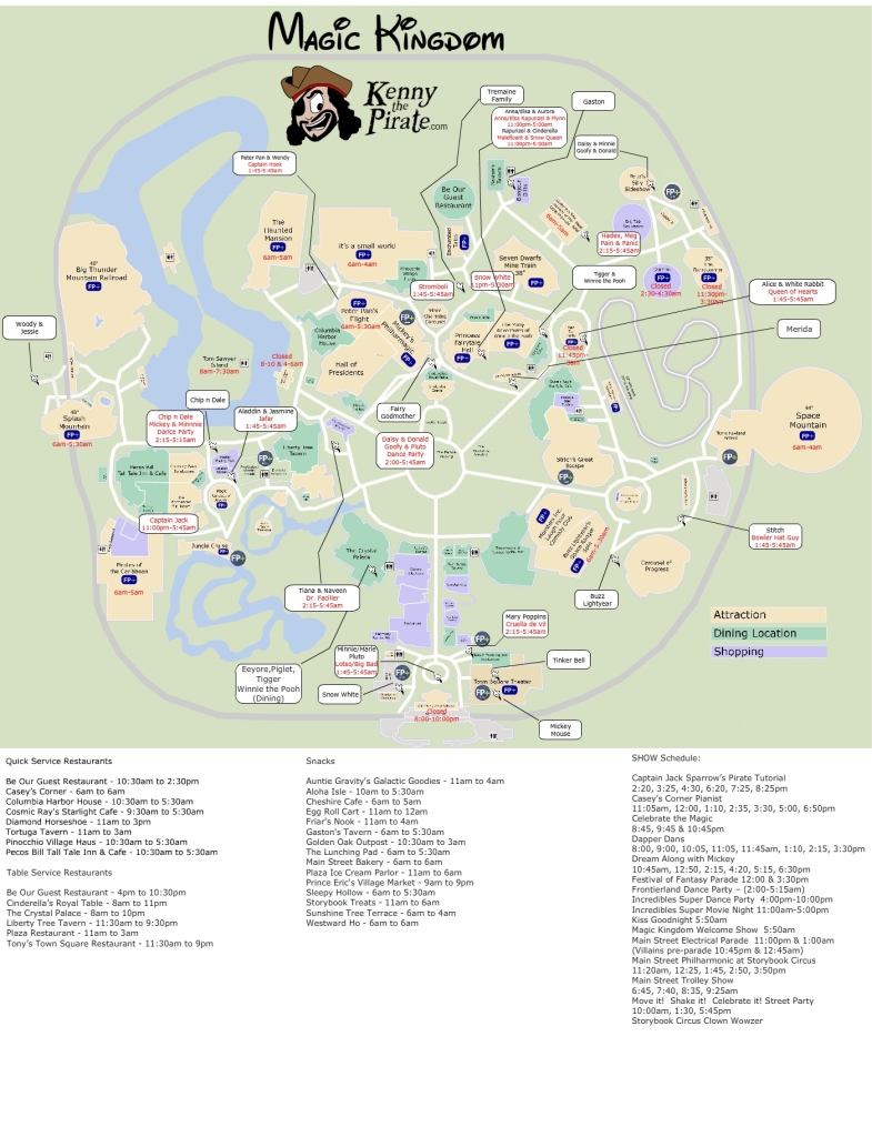 KennythePirate's 24 Hour Rock Your Disney Side Map with Characters ...