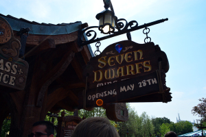 Seven Dwarfs Mine Train Signage